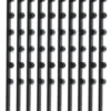 F/Pole - 6Line Straight Tube Black