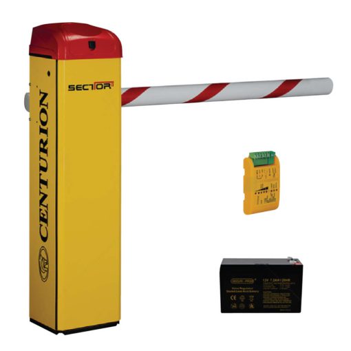 Centurion Traffic Barrier SECTOR II Boom 4.5m Mild Steel Incl Loop Detector + Pole