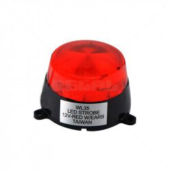 Mini Red LED Strobe 12VDC