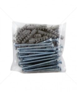 Coach Screw 6 x 75 x 8mm W/Plug / 25