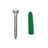 Coach Screw 8 x 75 x 10mm W/Plug / 25