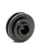 Insulator - Bobbin 4mm Black Flat Bar