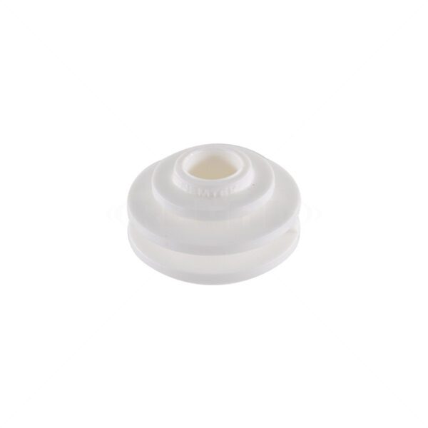 Insulator - Bobbin 4mm White Flat Bar