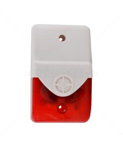 SP Alarm Siren & Strobe Red