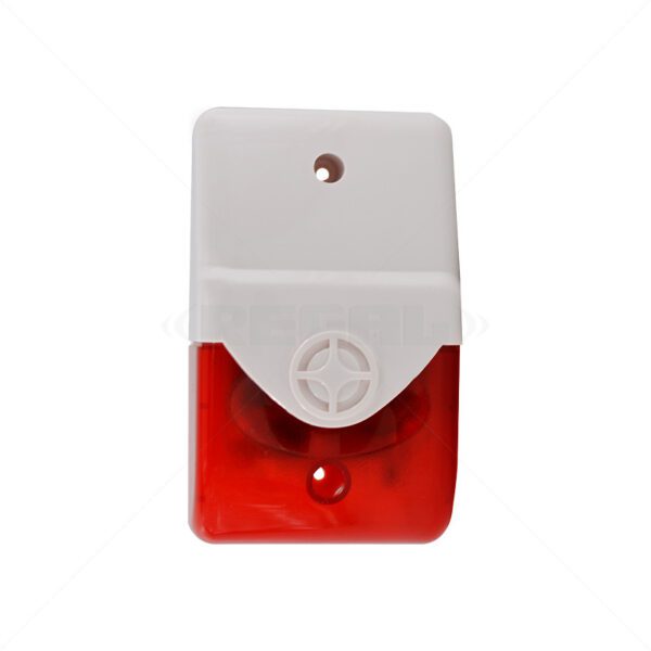 SP Alarm Siren & Strobe Red