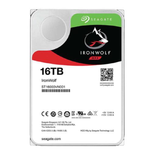 SEAGATE 16TB HDD NAS IronWolf 3.5 Size SATA