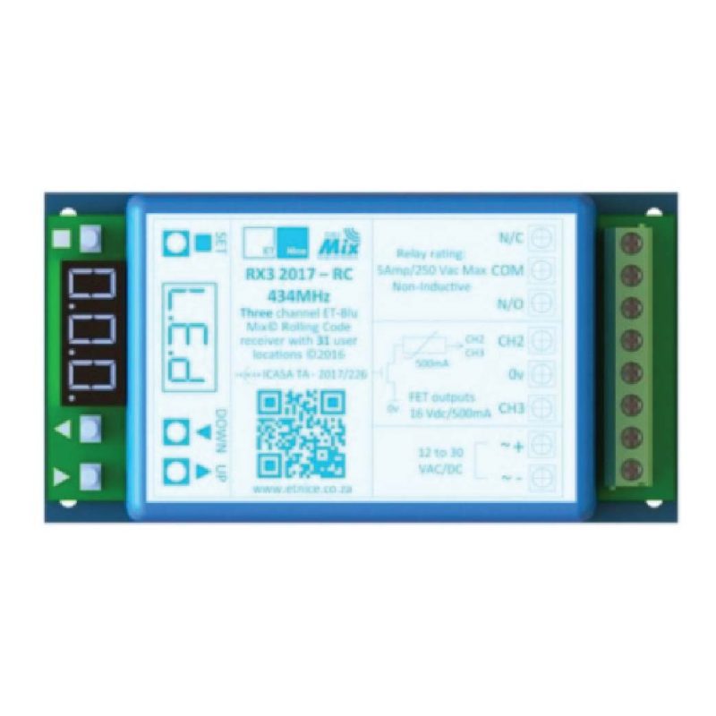 ET MULTI RX-3 CH RECEIVER - Diy Protect