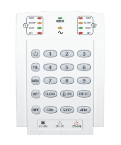 Alternative view of K10V  10 ZONE HARDWIRED LED KEYPAD