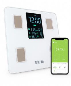 BNETA CS20A Smart Body Scale with Color LED Display – Bluetooth Body Composition Analyzer