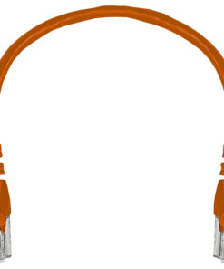 Linkbasic 22cm UTP Cat5e Flylead Orange