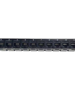 Linkbasic 12 Port Cat6 10-inch Patch Panel for Mini Rack