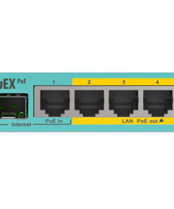 MikroTik hEX PoE 5 Port Gigabit 1SFP PoE Out Desktop Router