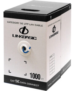 Linkbasic 305m Box Cat5e Solid Blue UTP Cable
