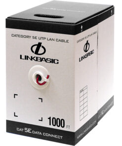 Linkbasic 305m Box Cat5e Solid Red UTP Cable