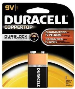 Battery - 9V Duracell Alkaline Each