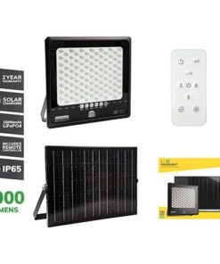 Solar Floodlight & Remote LED 2000lm