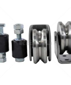 Gate Wheel Kit - 80mm - V-Profile