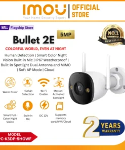 IMOU Bullet 2E 3K (5MP) Outdoor Wi-Fi Security Camera