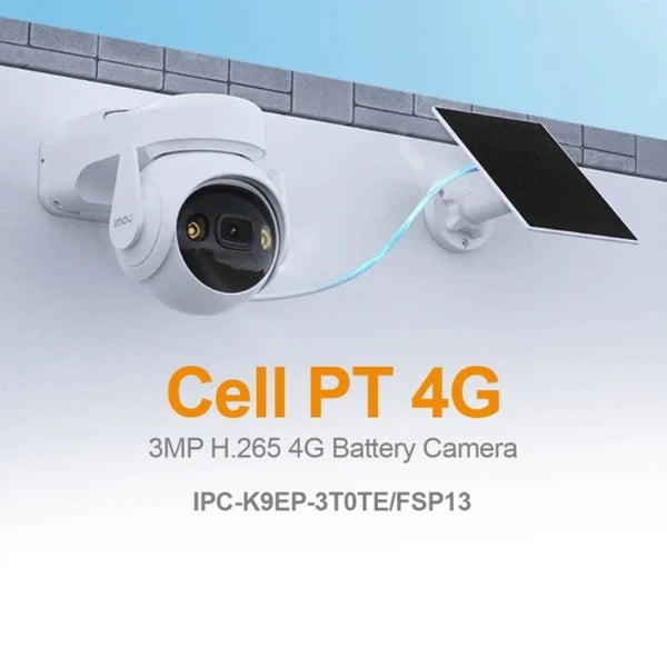 IMOU CELL PT 4G Battery 2K Security Camera with 3W Solar Panel