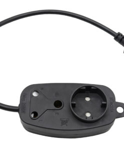 Multi Plug 1x16A 1x5A 0.5m IEC Cord Black