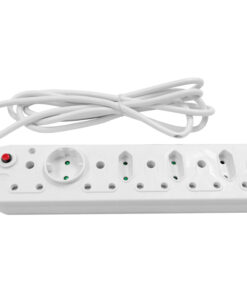 Multi Plug 5x16A 5x5A 3m Cord White