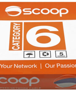 Scoop 100m Box Cat6 CCA Grey UTP Cable