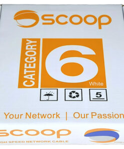 Scoop 100m Box Cat6 CCA White UTP Cable