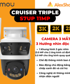 IMOU Cruiser Triple (3+3+5MP) WiFi Tri-View Sentinel Outdoor P&T Camera