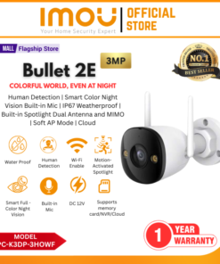 IMOU Bullet 2E 2K (3MP) Outdoor Wi-Fi Security Camera