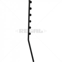 F/Pole - 6Line Angle Tube Black