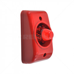 Siren and Strobe Combination Red