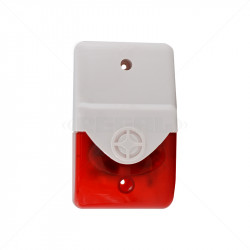 Siren and Strobe Combination Red