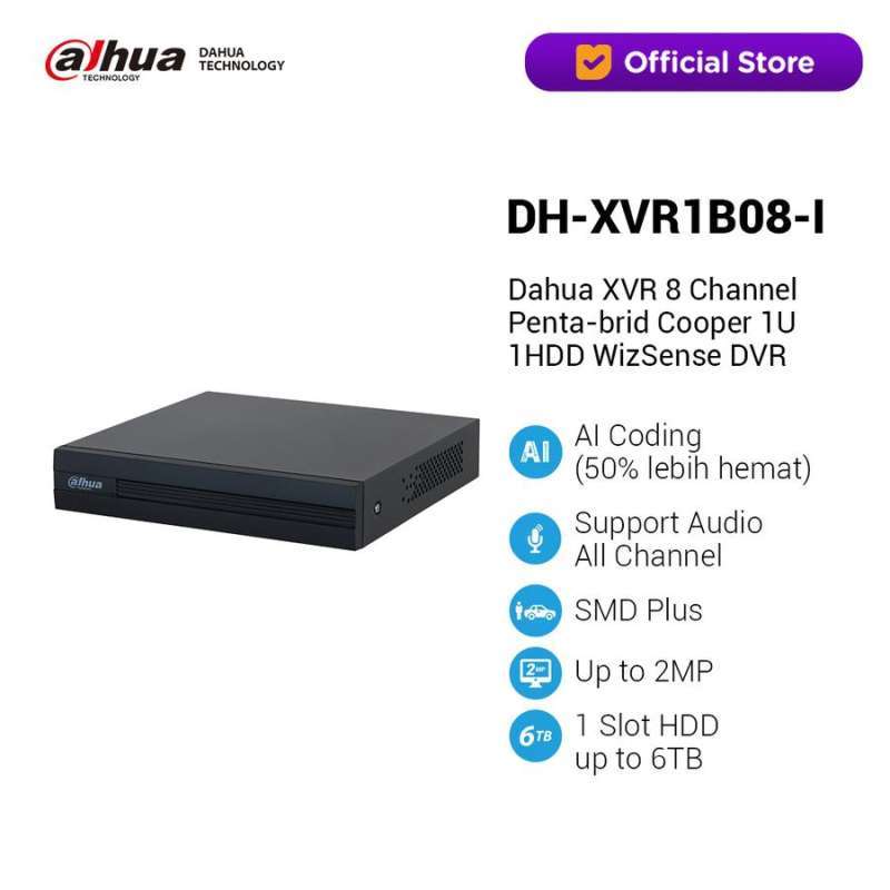 Dahua 8CH Cooper WizSense XVR